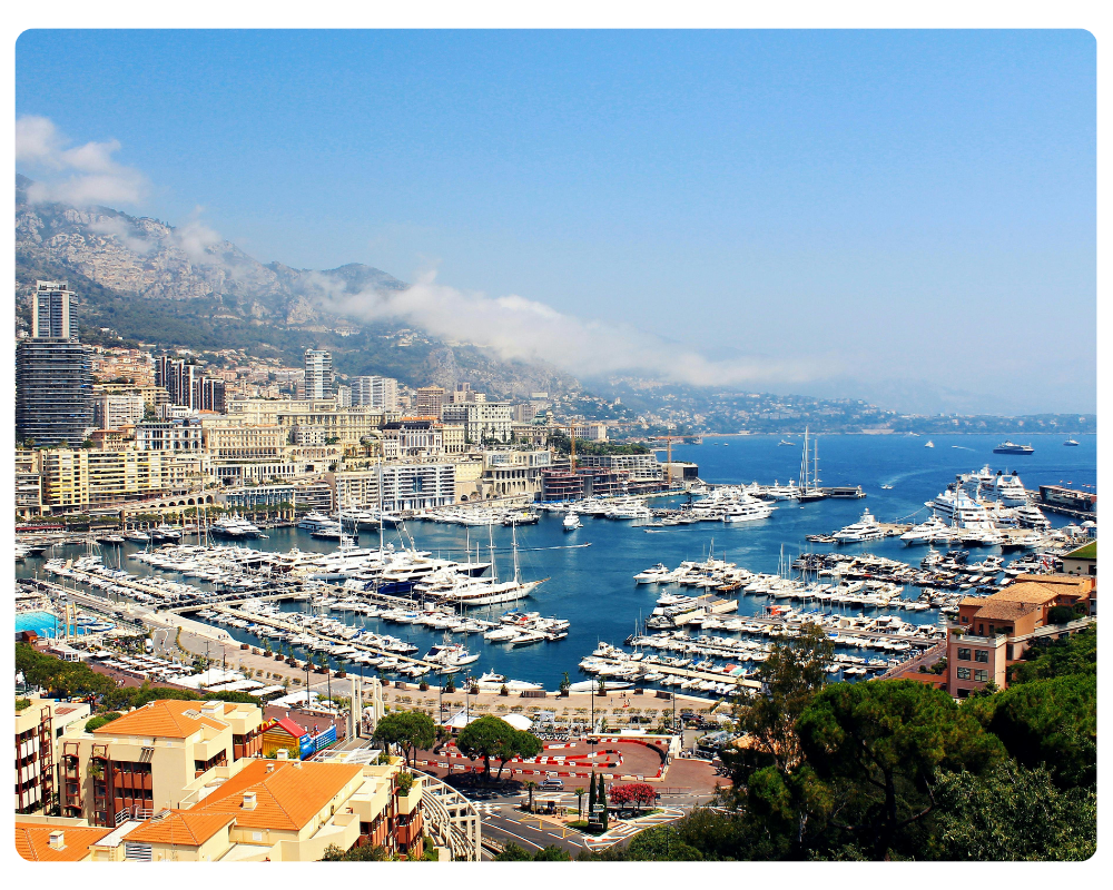 French Riviera coastline