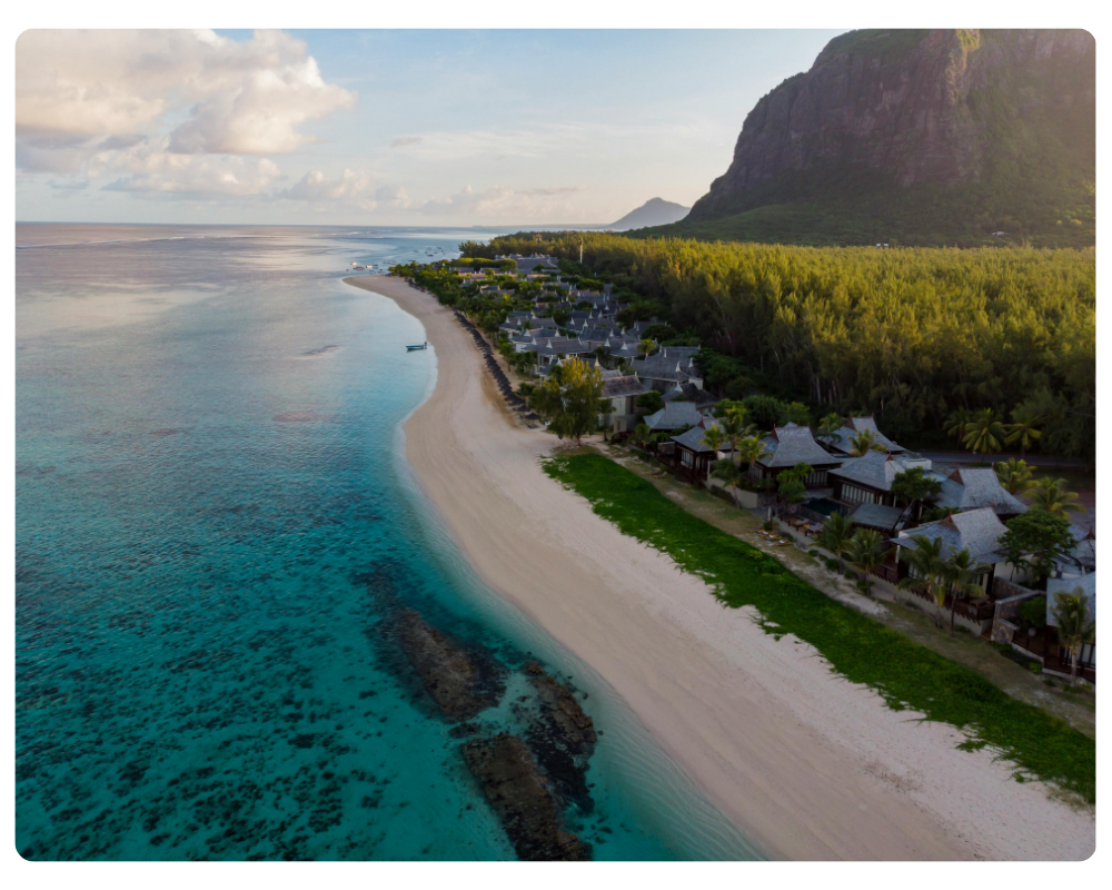 Mauritius coastline